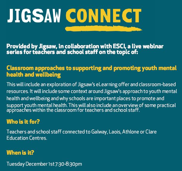 JIGSAW Connect inar Classroom approaches to supporting and