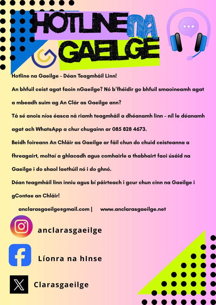 hotline na gaeilge nuachtlitir images 1