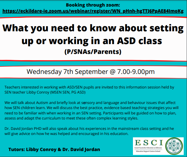 What You Need To Know About Setting Up Or Working In An ASD Class (P