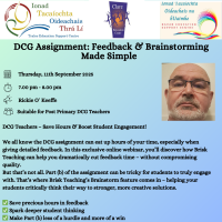 DCG Assignment: Feedback & Brainstorming Made Simple (PP)
