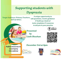 Supporting Students with Dyspraxia (P) (SNA)